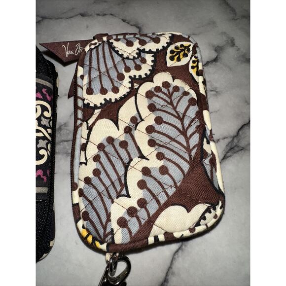 2 Retired Vera Bradley Wristlets Wallet Tech Case Card Canterbury Slate Blooms - Picture 5 of 11